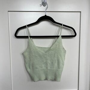 Light Green Knit Tank Top
